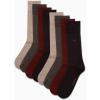 imageCalvin Klein Mens Dress Socks  8 Pack Breathable Cotton Mid Crew Socks  Casual Long Work Socks for Men Sizes 712Brown Assorted