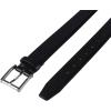 imageCalvin Klein Mens Modern Dress Minimalist Belt with Classic Harness BuckleBlack Embossed