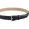 imageCalvin Klein Mens Modern Dress Minimalist Belt with Classic Harness BuckleBlack Embossed