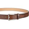 imageCalvin Klein Mens Modern Dress Minimalist Belt with Classic Harness BuckleCognac