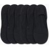imageCalvin Klein Mens No Show Socks  6 Pack Soft Cotton Blend Invisible Liners Loafer Socks for Men with Heel Grip Size 712Black