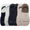 imageCalvin Klein Mens No Show Socks  6 Pack Soft Cotton Blend Invisible Liners Loafer Socks for Men with Heel Grip Size 712Multi Ultra Low
