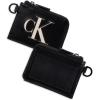 imageCalvin Klein Mens RFID Half Zip Around Card Case Wallet Black One Size