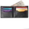 imageCalvin Klein Mens RFID Leather Minimalist Bifold WalletBlack Textured