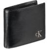 imageCalvin Klein Mens RFID Leather Minimalist Bifold WalletBlackNeon Yellow