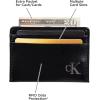 imageCalvin Klein Mens RFID Leather Slim Minimalist Card Case Wallet SetsBlack