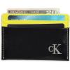 imageCalvin Klein Mens RFID Leather Slim Minimalist Card Case Wallet SetsBlackNeon Yellow