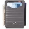 imageCalvin Klein Mens RFID Magnetic Front Pocket Leather Wallet Grey One Size
