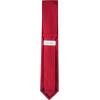imageCalvin Klein Mens Silver Spun Solid Necktie Standard and Extra Long SizesRed Spun Solid