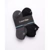 imageCalvin Klein Mens Socks  No Show Low Cut Athletic Socks 6 PackBlackGrey Solid