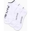 imageCalvin Klein Mens Socks  No Show Sneaker Liner Socks 3 PackSolid White