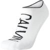imageCalvin Klein Mens Socks  No Show Sneaker Liner Socks 3 PackSolid White