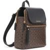 imageCalvin Klein Reyna Signature Key Item Flap Backpack BrownKhakiBlack One SizeBrownKhakiBlack