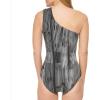 imageCalvin Klein Standard Shoulder Strap Starburst Pleating Removable Soft Cups One Piece SwimsuitBlack Multi Dry Brush