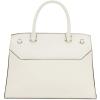 imageCalvin Klein Womens Becky Turn Lock Satchel  2 in 1 Vegan Leather 3 PocketsCherub White