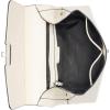 imageCalvin Klein Womens Becky Turn Lock Satchel  2 in 1 Vegan Leather 3 PocketsCherub White Woven