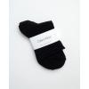 imageCalvin Klein Womens Crew Socks  3 Pack Soft Cotton Blend Roll Cuff MiniMid Crew Dress Socks for Women Shoe Size 410All Black