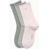 imageCalvin Klein Womens Crew Socks  3 Pack Soft Cotton Blend Roll Cuff MiniMid Crew Dress Socks for Women Shoe Size 410PinkGrey