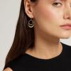 imageCalvin Klein Womens Fishy Earrings Distinctive Contours in Polished Finish for Elegant StyleTwo Tone