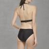 imageCalvin Klein Womens Low Waisted Elastic Logo Triangle Bikini SetBlack Shimmer