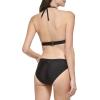 imageCalvin Klein Womens Low Waisted Elastic Logo Triangle Bikini SetBlack Shimmer