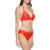 imageCalvin Klein Womens Low Waisted Elastic Logo Triangle Bikini SetBright Vermillion Shimmer
