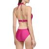 imageCalvin Klein Womens Low Waisted Elastic Logo Triangle Bikini SetFuchsia Shimmer