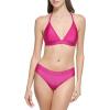imageCalvin Klein Womens Low Waisted Elastic Logo Triangle Bikini SetFuchsia Shimmer