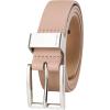 imageCalvin Klein Womens Metal Loop Slim 1 Inch Fashion Belt for Trousers Jeans DressesLight Brown