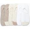 imageCalvin Klein Womens Socks  Lightweight No Show Socks 6 PackWhiteBrown