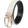 imageCalvin Klein Womens TwoinOne Reversible Dress Casual Belts for Jeans Trousers and DressesBoneBlack