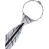 imageCalvin Klein boys Adjustable Pretied Zipper Tie  Big BoysSilver Stripe Zip