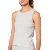 imageCalvin Klein womens Refined Rib Tank Short SetGrey Heather
