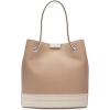 imageCalvin Klein Ash Tote Bag  NorthSouth Vegan Leather 2 PocketsNaturalWhite Canvas