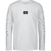 imageCalvin Klein Boys Long Sleeve Crew Neck TShirt Soft Comfortable Relaxed FitCk Sleeve Print White