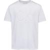 imageCalvin Klein Boys Short Sleeve Graphic Crew Neck TShirt Comfortable Relaxed Fit Deboss White 1416