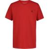 imageCalvin Klein Boys Short Sleeve Solid VNeck TShirt Soft Comfortable Relaxed FitRacing Red