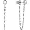 imageCalvin Klein Linked Stud and Chain Earrings for Women  Fashion Accessory  Gift for HerSilver