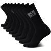 imageCalvin Klein Mens Athletic Socks  Lightweight Cotton Blend Crew Socks 8 PackBlack