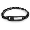imageCalvin Klein Mens Chain Bracelet Magnetic Oval Closure in Timeless Elegance and with Industrial MetalsBlack