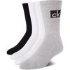 imageCalvin Klein Mens Crew Socks  4 Pack Performance Cushion Comfort MidCalf Crew Socks  Athletic Socks for Men Sizes 712BlackWhiteGrey