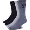 imageCalvin Klein Mens Crew Socks  4 Pack Performance Cushion Comfort MidCalf Crew Socks  Athletic Socks for Men Sizes 712Blue Multi