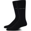 imageCalvin Klein Mens Dress Socks  2 Pairs Egyptian Cotton Blend Comfort Stay Up Cuff Crew Socks for Men 712All Black