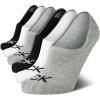 imageCalvin Klein Mens Liner Socks  6 Pack Cushioned NonSlip No Show Sneaker Loafer Socks  Ultra Low Cut Socks for Men 712Assorted  Low
