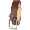 imageCalvin Klein Mens Modern Dress Minimalist Belt with Classic Harness BuckleCognac