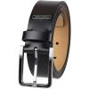 imageCalvin Klein Mens Modern Dress Minimalist Belt with Classic Harness BuckleDeep Black