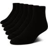 imageCalvin Klein Mens Quarter Socks  6 Pack Breathable Cushion Athletic Ankle Socks for Men for Running and Workout 712Black 2