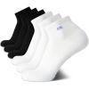 imageCalvin Klein Mens Quarter Socks  6 Pack Breathable Cushion Athletic Ankle Socks for Men for Running and Workout 712BlackWhite