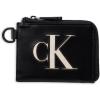 imageCalvin Klein Mens RFID Half Zip Around Card Case Wallet Black One Size
