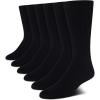 imageCalvin Klein Mens Socks  Lightweight Cotton Blend Crew Socks 6 PackBlack